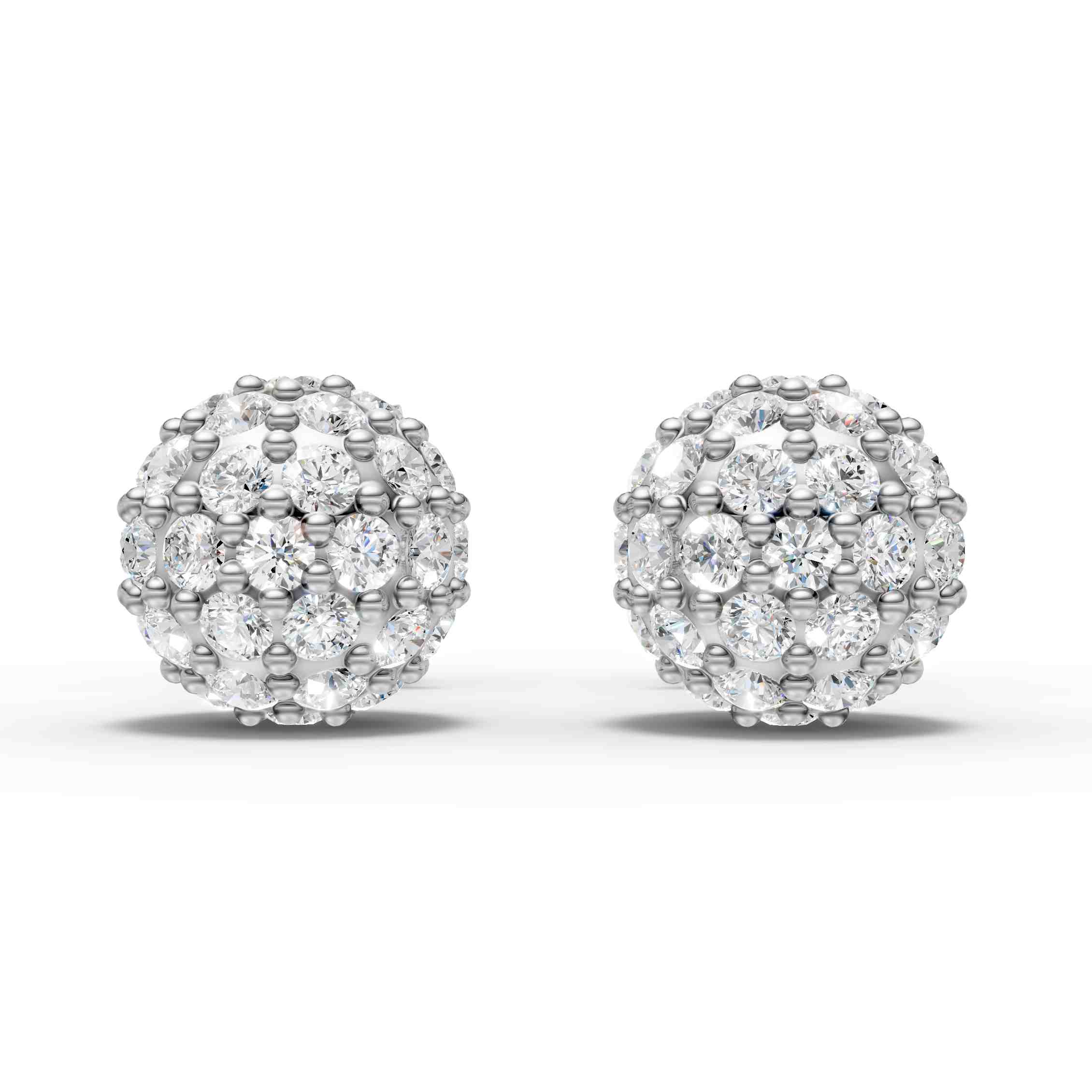 Cluster Ball Stud Earrings